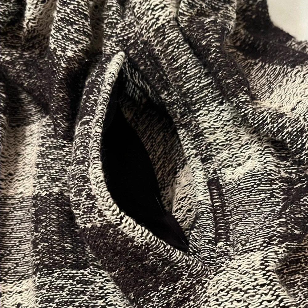 Free People Checkered Skater Skirt - Black and Cream - Picture 3 of 7